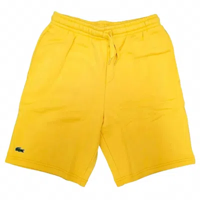 Lacoste Men's Sport Fleece Short In Yellow