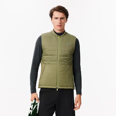 Lacoste Men's Sport Quilted Vest - 48 - S/m In Green