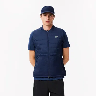Lacoste Men's Sport Quilted Vest - 52 - M/l In Blue