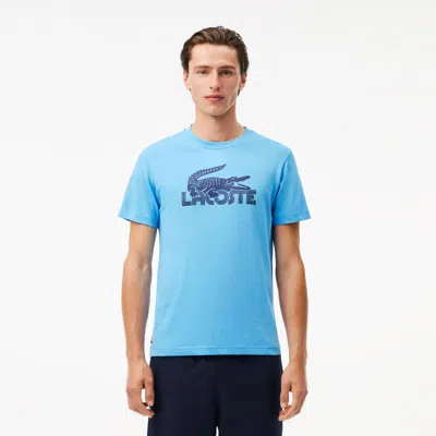 Lacoste Men's Ultra Dry Cotton Sport T-shirt - 4xl - 9 In Blue