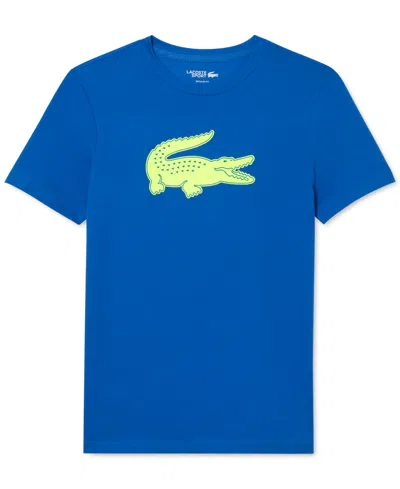Lacoste Men's Sport Ultra Dry Performance T-shirt In Kingdom,electric Yellow
