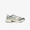 Lacoste Man Sneakers Dark Green Size 8.5 Textile Fibers In Multi
