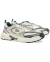 Lacoste Man Sneakers Dark Green Size 8.5 Textile Fibers In Multi