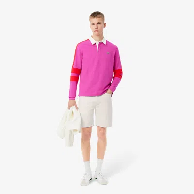 LACOSTE MEN'S STRAIGHT CUT DENIM SHORTS - 10 - 38