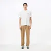 Lacoste Classic Fit Cotton Jersey T-shirt  - M - 4 In Beige