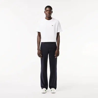 Lacoste Men's Straight Fit Cotton Twill Pants - 38/32 In Blue