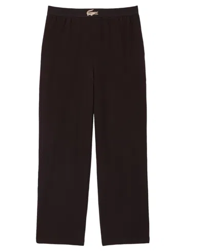 Lacoste Men's Straight-fit Lounge Waffle-knit Pajama Pants In Buffalo