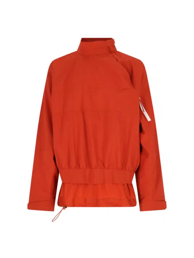 Lacoste Men's Stretch Knit Jacket In Orange