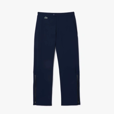 Lacoste Men's Water-repellent Fabric Stretch Golf Pants - 36 In Blue