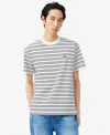 Lacoste Striped Cotton T-shirt In Multi