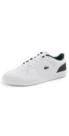 Lacoste Men's T-base Sneakers White/dark Green In White