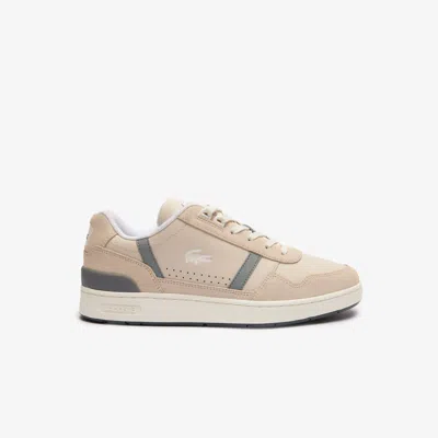 Lacoste Men's T-clip Leather Sneakers - 9.5 In White