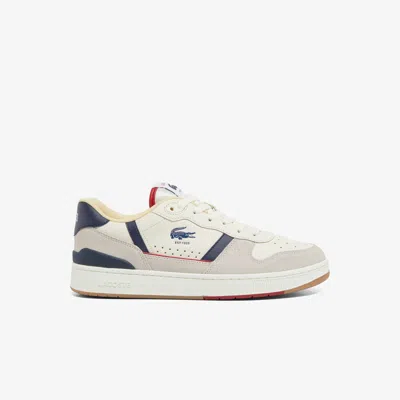Lacoste Men's T-clip Set Leather Sneakers - 12 In Beige