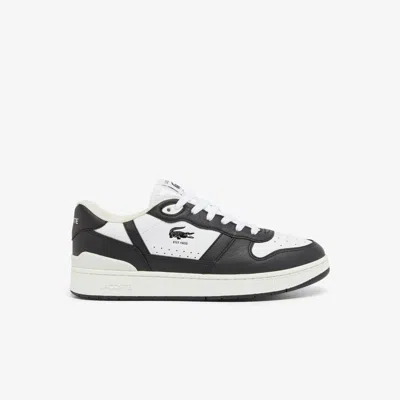 Lacoste Men's T-clip Set Leather Sneakers - 8 In White