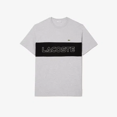 Lacoste Men's Tall Fit Colorblock Jersey T-shirt - 4xl Tall In Grey
