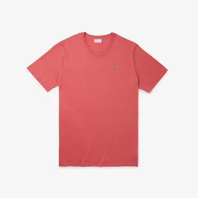 Lacoste Men's Tall Fit Pima Cotton Jersey T-shirt - 4xl Tall In Pink