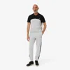 Lacoste Men's Tapered Colorblock Sweatpants - Xl - 6 In Gray