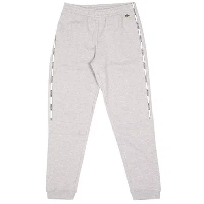 Lacoste Men's Tapered Fit Branded Sweatpants In Grey In Gray