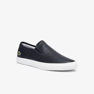 Lacoste Men's Tatalya Leather Slip-on - 12 In Blue
