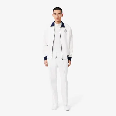 Lacoste Men's Tennis Heritage Sweatpants - S - 3 In White