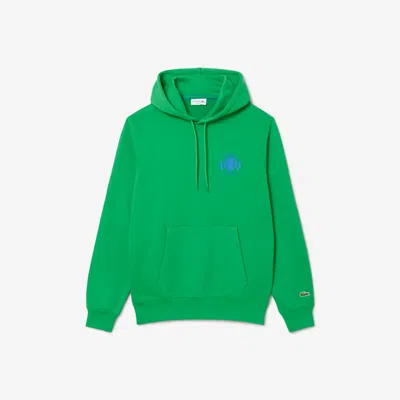 Lacoste Men's Tennis Printed Hoodie - L - 5 In Green