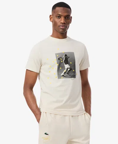 Lacoste Tennis X Novak Djokovic Graphic T-shirt In Neutral