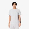 Lacoste Elastic Waistband Cargo Shorts In Grey