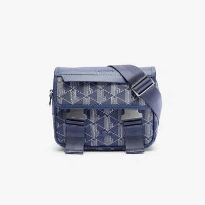 Lacoste Men's The Blend Clip Flap Satchel - One Size In Blue