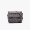 Lacoste Men's The Blend Clip Flap Satchel - One Size In Grey