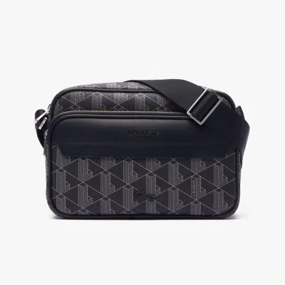 Lacoste Men's The Blend Grained Texture Shoulder Bag - One Size In Black