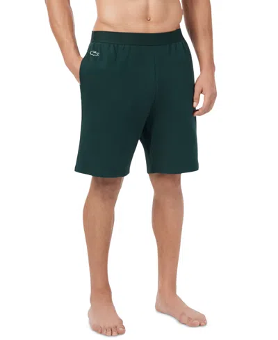 Lacoste Men's Thermal Pajama Shorts In Sinople