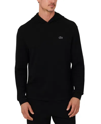 LACOSTE MEN'S THERMAL SLEEP WAFFLE HOODIE