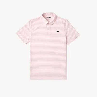 Lacoste Men's Regular Fit Uv Protect Golf Polo - Xxl - 7 In Pink
