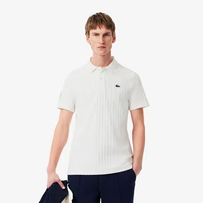 Lacoste Men's Ultra Dry Badge Accent Tennis Heritage Polo - 4xl - 9 In White