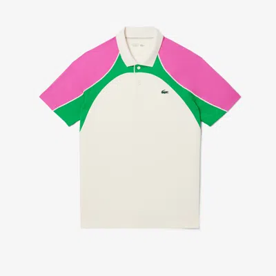 Lacoste Men's Ultra Dry Colorblock Tennis Polo - 3xl - 8 In White