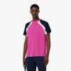 Lacoste Men's Ultra Dry Colorblock Tennis T-shirt - L - 5 In Pink