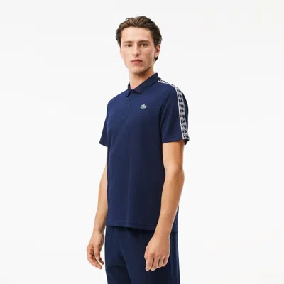 Lacoste Men's Regular Fit Ultra Dry Piqué Tennis Polo - 3xl - 8 In Blue
