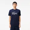 Lacoste Men's Ultra Dry Piqué Tennis T-shirt - Xl - 6 In Blue