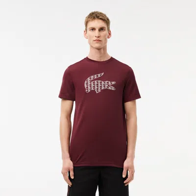 Lacoste Men's Ultra Dry Piqué Tennis T-shirt - L - 5 In Red