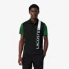 Lacoste Men's Ultra Dry Print Branding Sport Polo - 3xl - 8 In Black