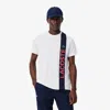 Lacoste Men's Ultra Dry Print Branding Sport T-shirt - L - 5 In White