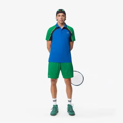 Lacoste Men's Ultra Dry Stretch Tennis Shorts - L - 5 In Green