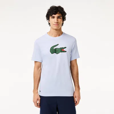 Lacoste Ultra Dry Xxl Logo Sport T-shir In Blue