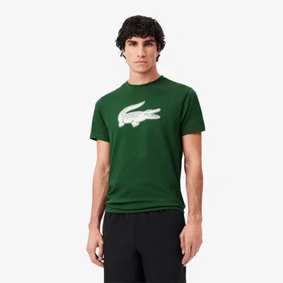 Lacoste Men's Ultra Dry Xxl Logo Sport T-shirt - L - 5 In Green