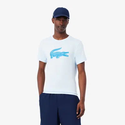 Lacoste Men's Ultra Dry Xxl Logo Sport T-shirt - L - 5 In White