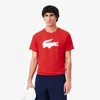 Lacoste Men's Ultra Dry Xxl Logo Sport T-shirt - 3xl - 8 In Red