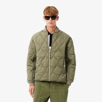 Lacoste Men's Water-repellent Badge Jacket - 60 - Xl/2xl In Green
