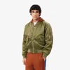 Lacoste Men's Water-repellent Bomber Jacket - 52 - M/l In Green
