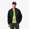 Lacoste Men's Water-repellent Bomber Jacket - 48 - S/m In Black