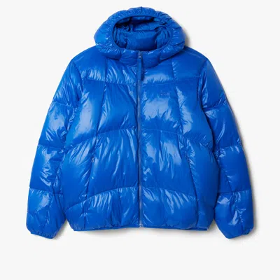 Lacoste Men's Water-repellent Down Jacket - 60 - Xl/2xl In Blue